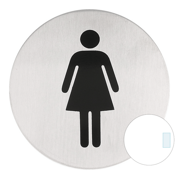 Plaque auto-adhésive en acier inoxydable